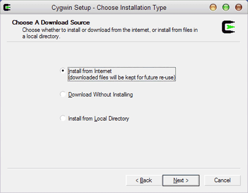 Choosing a download source